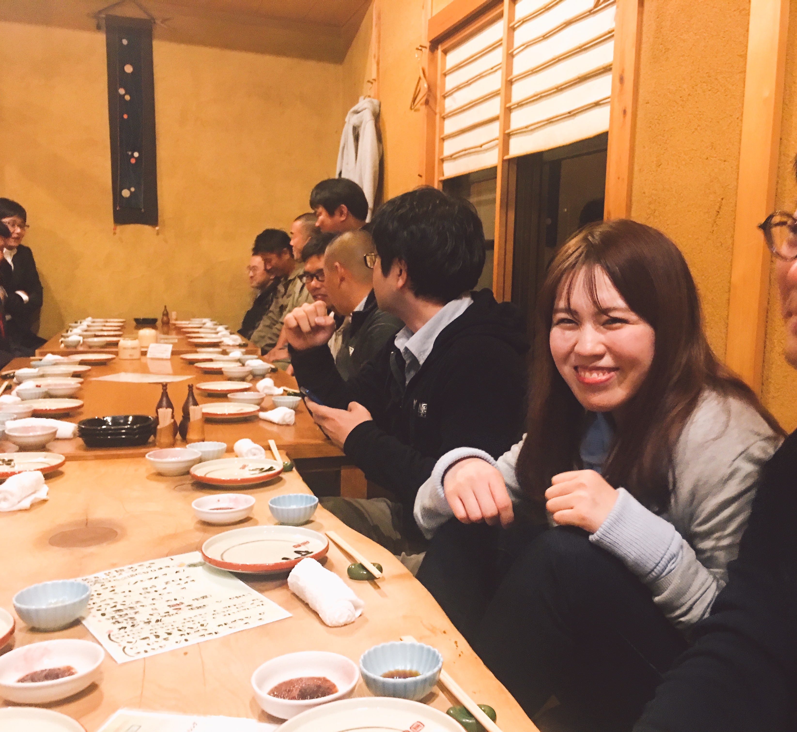 新入社員　梅村さん歓迎会
